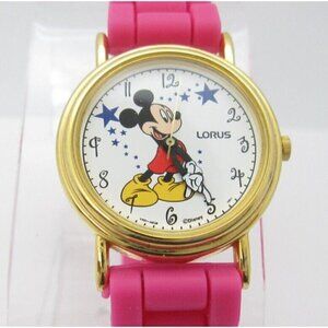 Women's Lorus Mickey Mouse Quartz WR Analog 31mm Dial Causal Round Watch (F96)